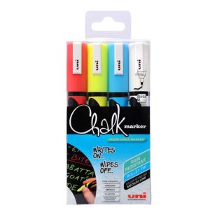 Produktbilde av UNI Markeringspenner Kritt - 4 stk