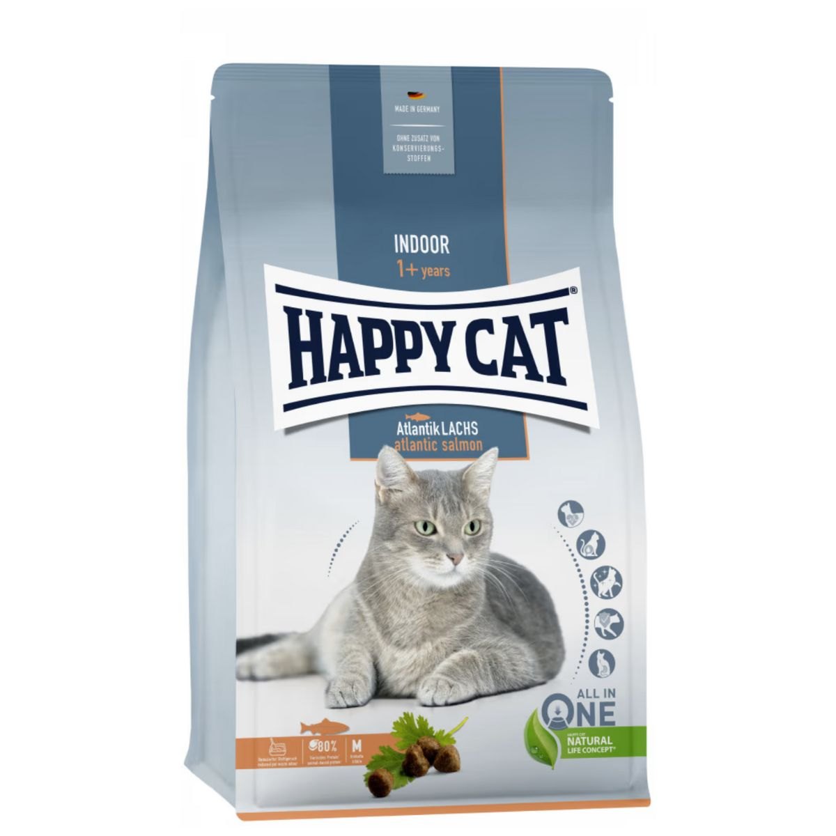 Produktbilde av Happy Cat Indoor Adult Laks - 4 kg