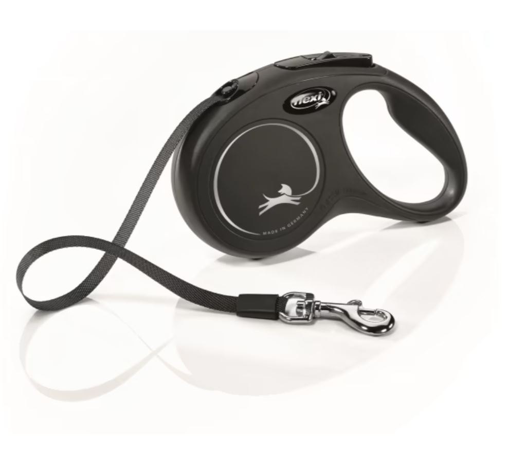 Produktbilde av Flexi Classic Compact New Tape 5m S Sort 15kg