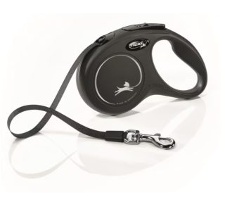 Produktbilde av Flexi Classic Compact New Tape 5m S Sort 15kg
