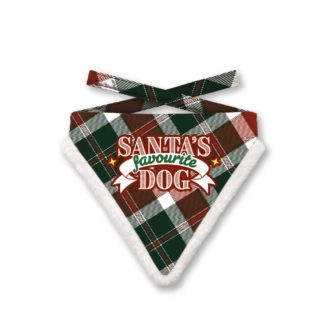 Produktbilde av Trixie Juleskjerf "Santas Dog" Rutete - Large