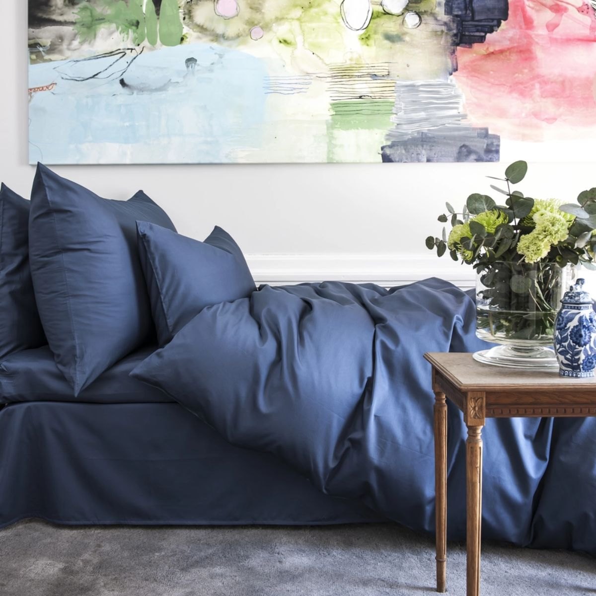 Produktbilde av Borås Cotton Cloud sengesett - Deep Blue