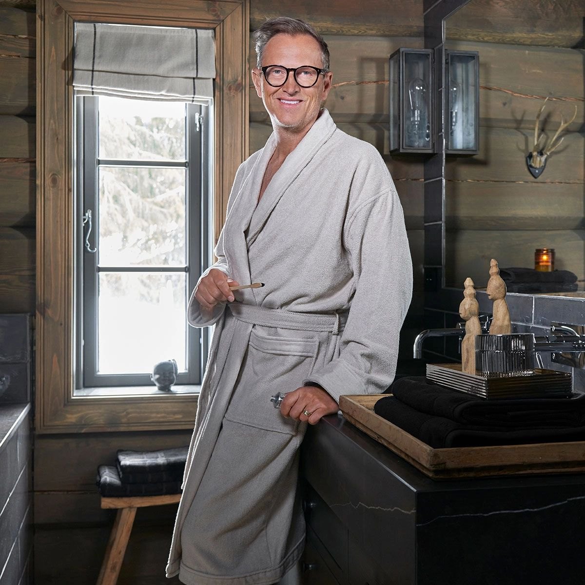 Produktbilde av Halvor Bakke Clifton badekåpe - Pure cashmere