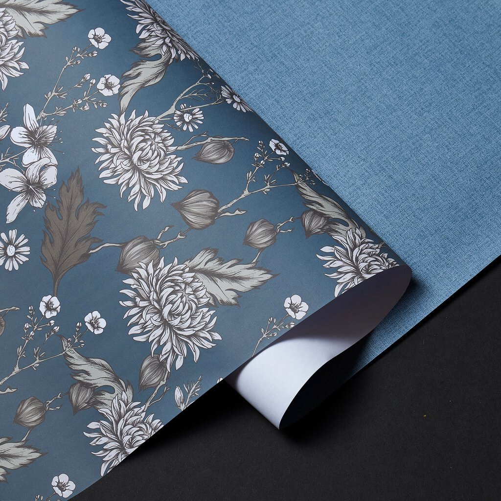 Produktbilde av Halvor Bakke Gavepapir - Dahlia blue / Linen blue