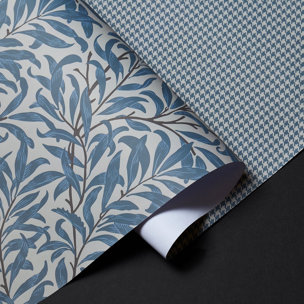 Produktbilde av Halvor Bakke Gavepapir - Willow blue / Houndstooth blue
