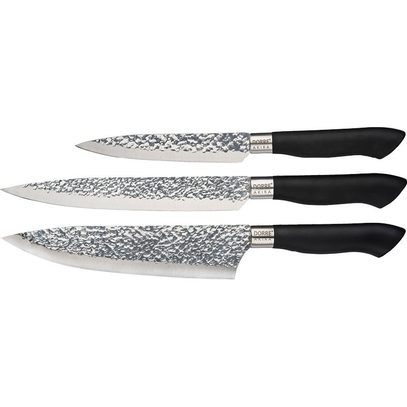 Produktbilde av Dorre Akira knivsett sort - 3 deler