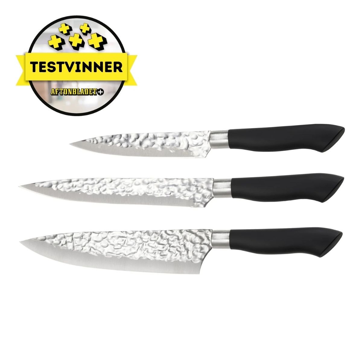 Produktbilde av Dorre Akira knivsett sort - 3 deler