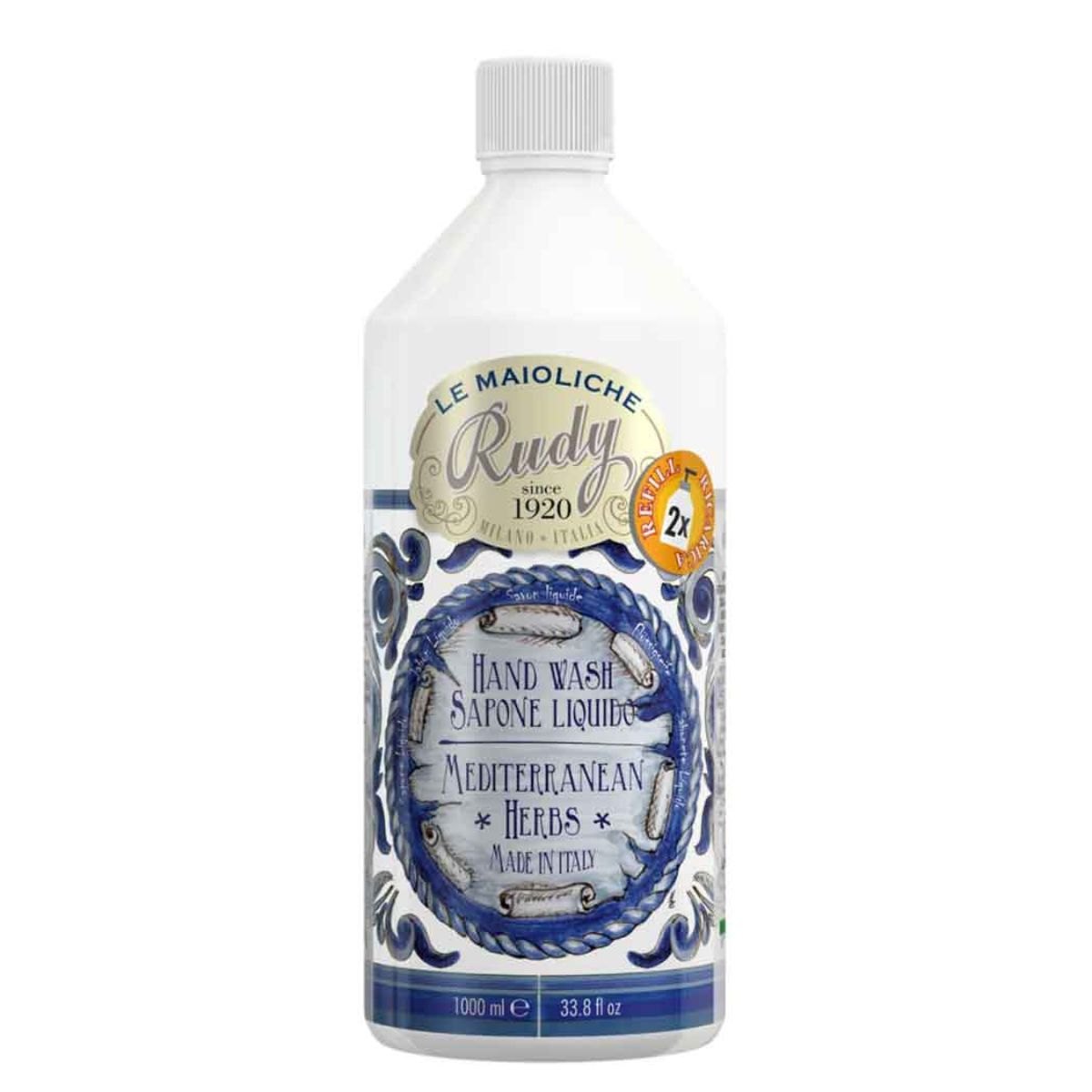 Produktbilde av Rudy Profumi Flytende Såpe Refill - Mediterranean Herbs