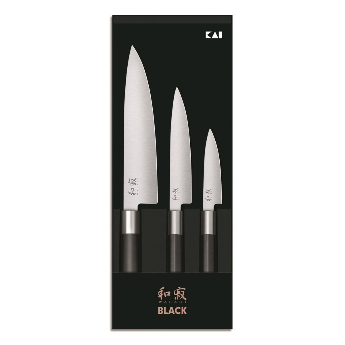 Produktbilde av KAI Wasabi Black Knivsett - Kokk