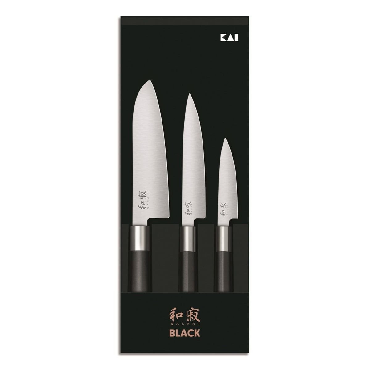 Produktbilde av KAI Wasabi Black Knivsett - Biff