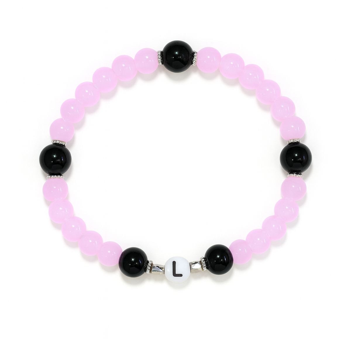 Produktbilde av Amalies Design Armbånd L - Rosa/sort