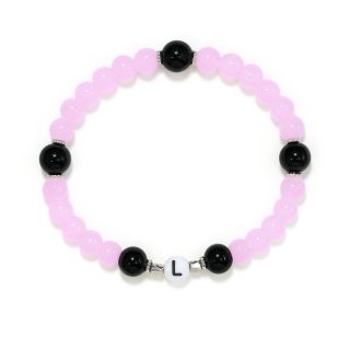 Produktbilde av Amalies Design Armbånd L - Rosa/sort