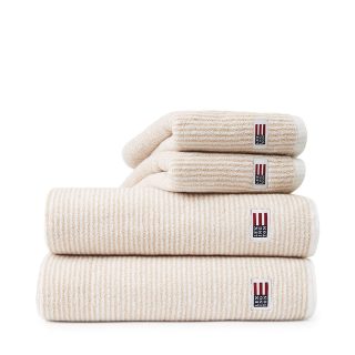 Produktbilde av Lexington Original Håndkle - Hvit/Tan Stripete