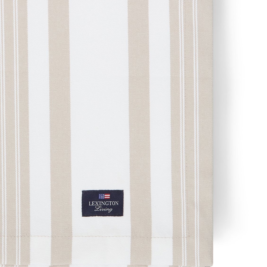 Produktbilde av Lexington Icons Stripete Oxfordduk - Beige og hvit