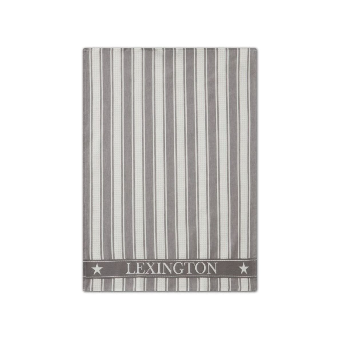 Produktbilde av Lexington Icons Striped Twill Waffle kjøkkenhåndkle - Grå og hvit