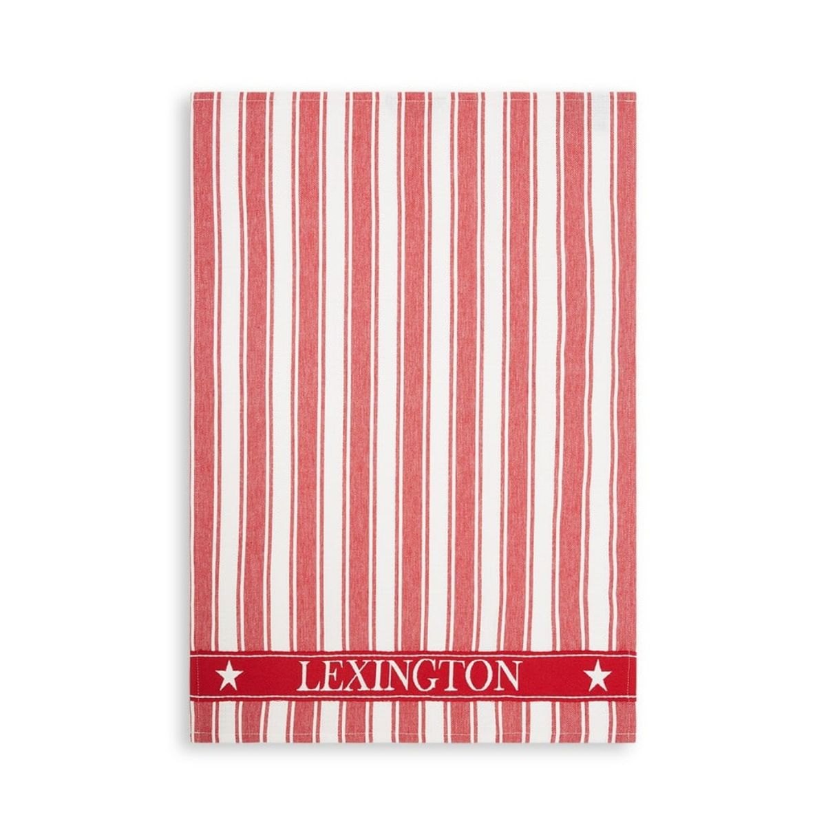 Produktbilde av Lexington Icons Striped Twill Waffle kjøkkenhåndkle - Rød og hvit