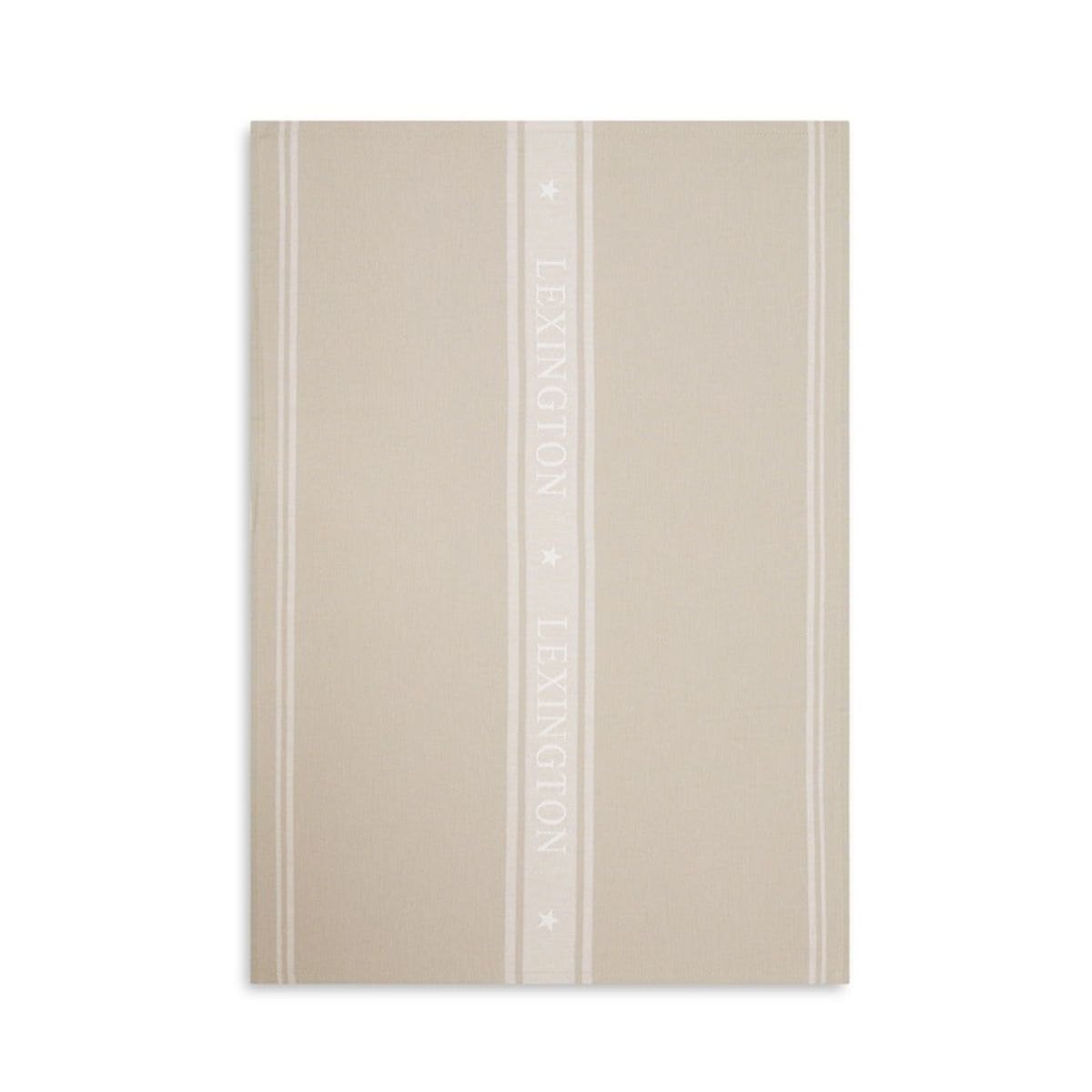 Produktbilde av Lexington Icons Star jacquard kjøkkenhåndkle - Beige og hvit