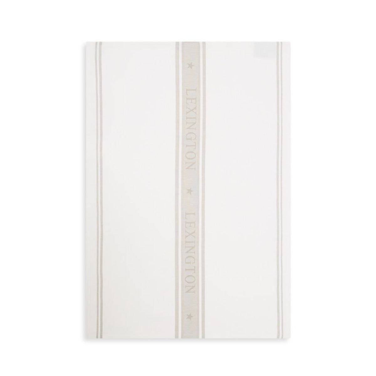 Produktbilde av Lexington Icons Star jacquard kjøkkenhåndkle - Hvit og beige