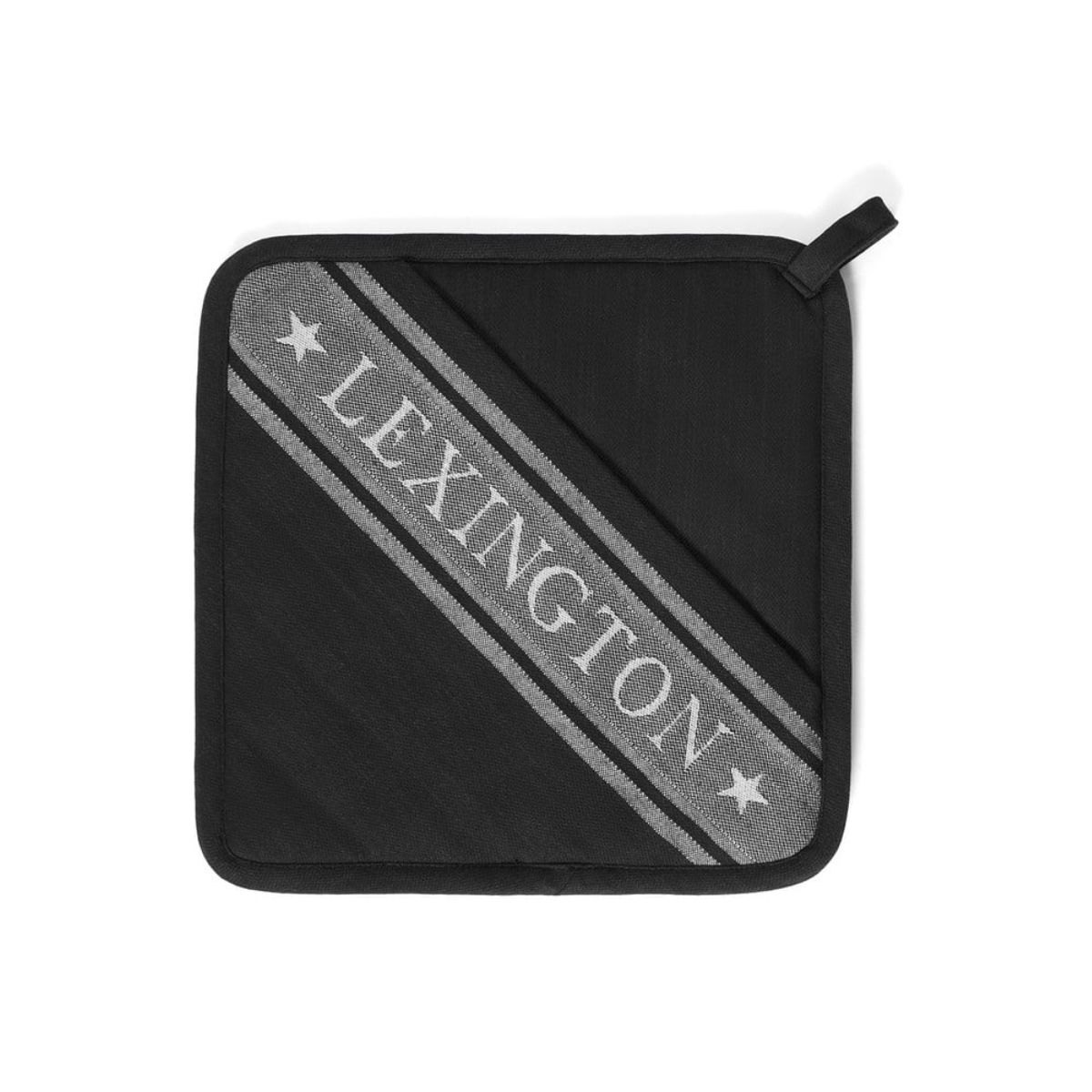 Produktbilde av Lexington Icons Star jacquard gryteklut - Sort og hvit