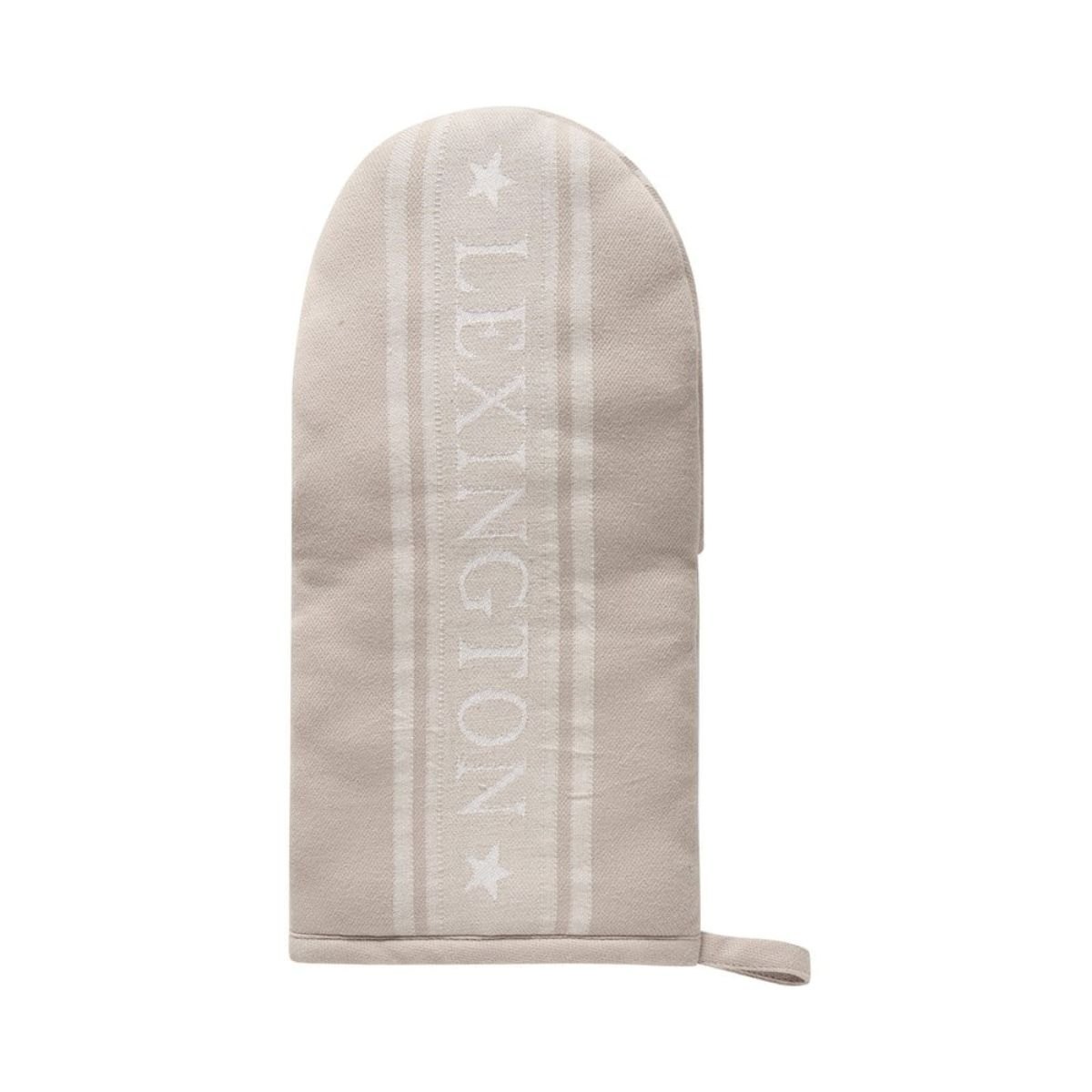 Produktbilde av Lexington Icons Star jacquard ovnshanske - Beige og hvit