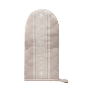 Produktbilde av Lexington Icons Star jacquard ovnshanske - Beige og hvit