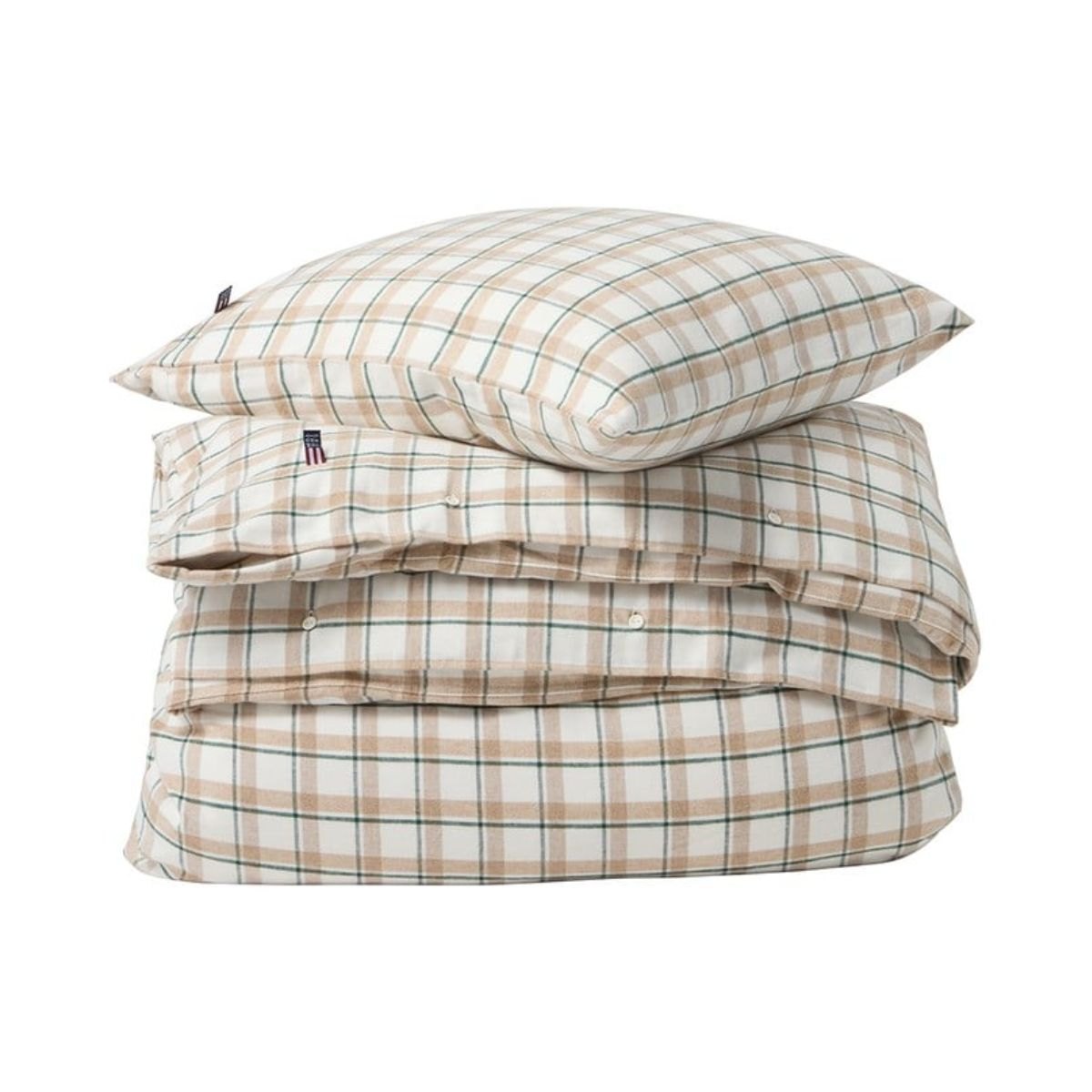 Produktbilde av Lexington Checked Flanell sengesett - Beige