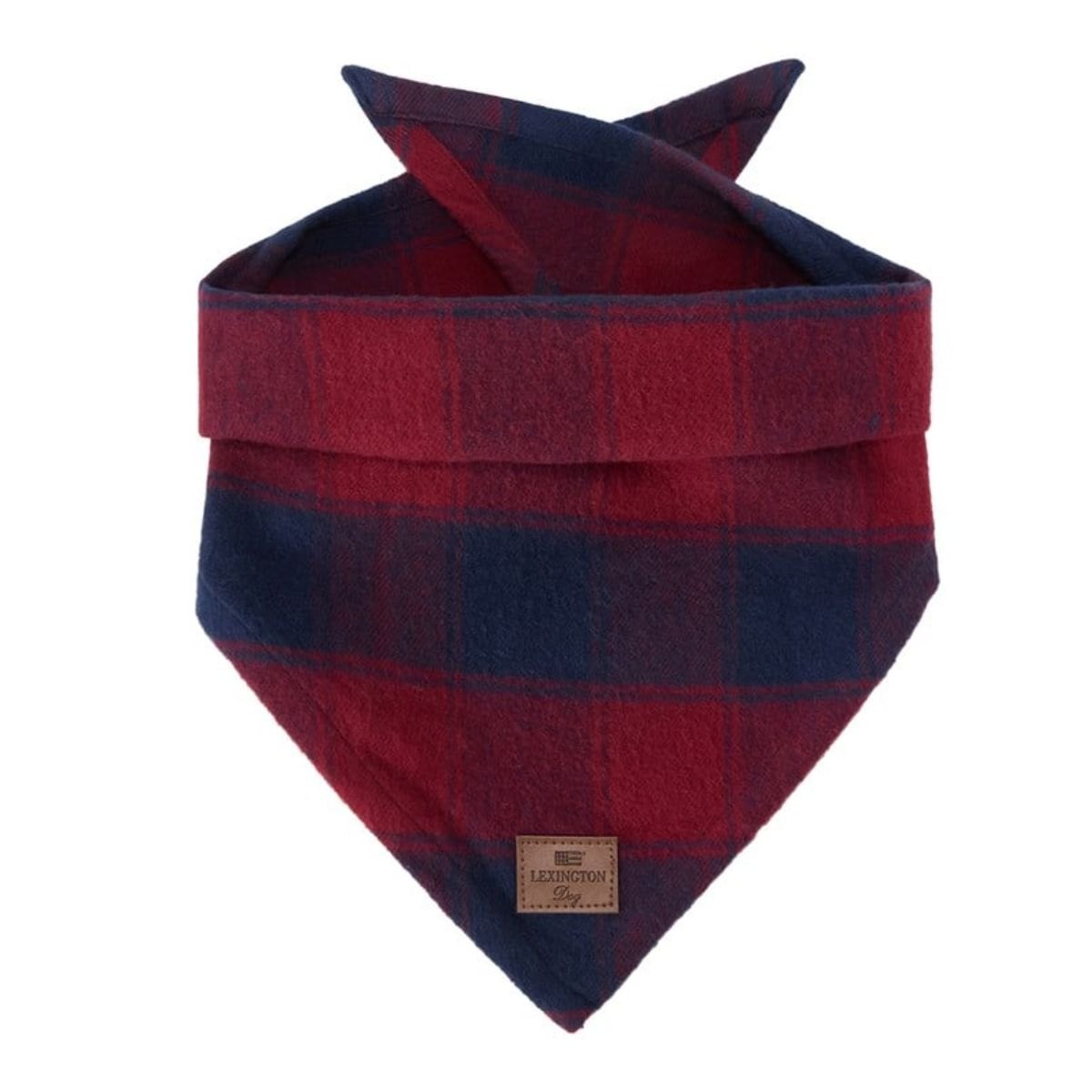 Produktbilde av Lexington Flanell bandana til hund - Blå/Rød