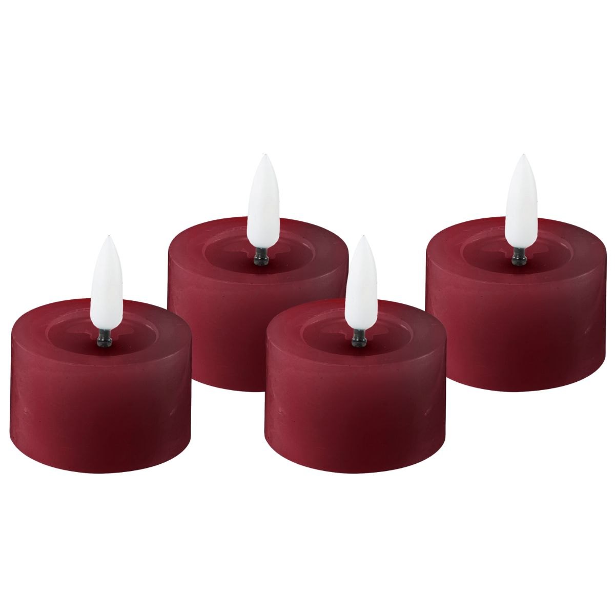 Produktbilde av Edelweiss LED Telys 4pk - Ruby Red