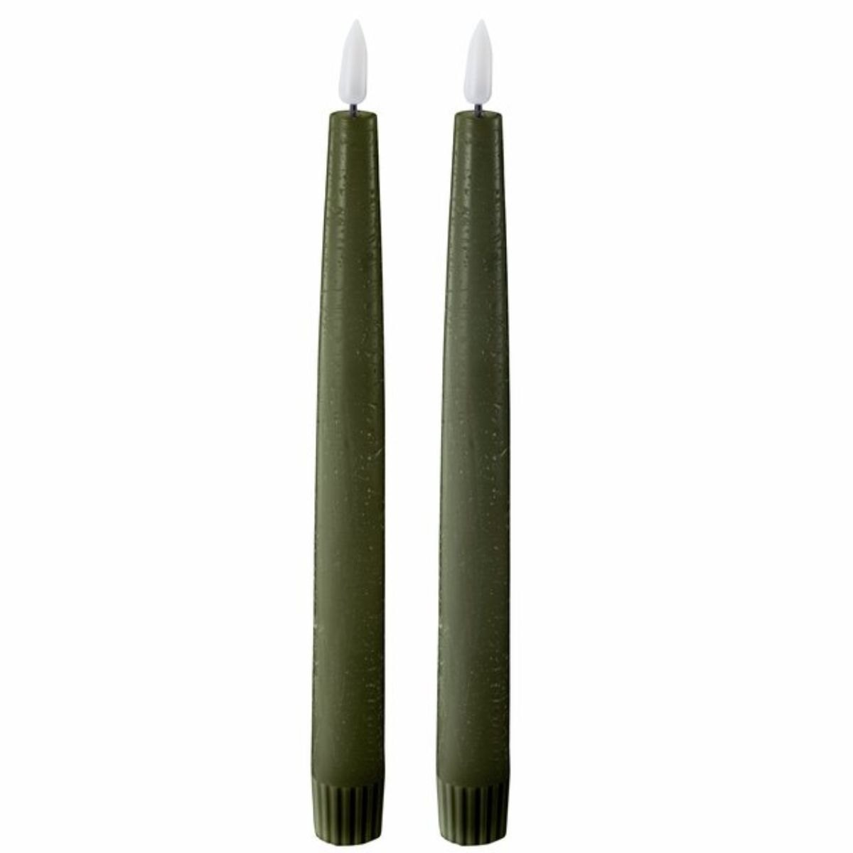 Produktbilde av Edelweiss LED Kronelys 2pk - Deep Forest Green