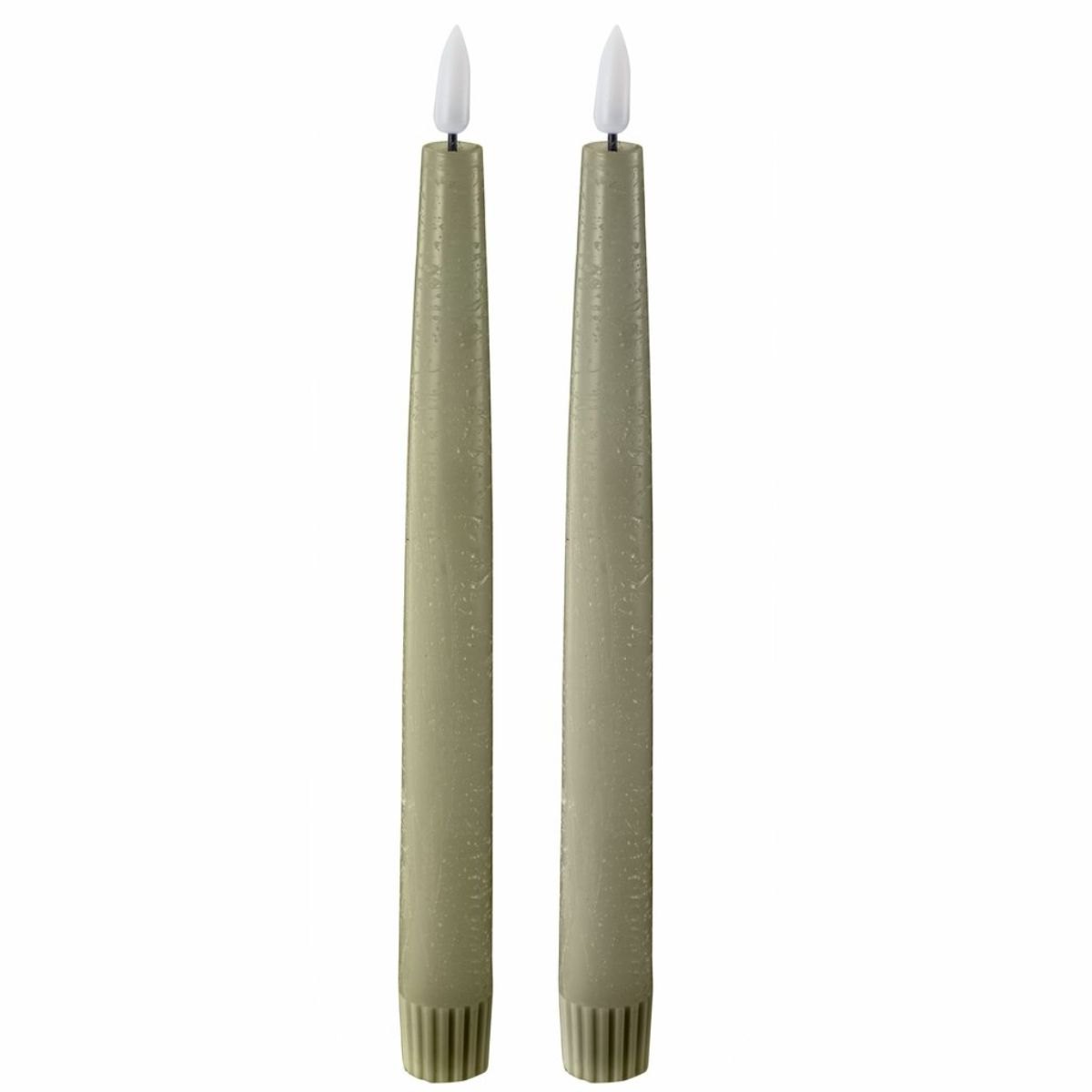 Produktbilde av Edelweiss LED Kronelys 2pk - Green Leaf