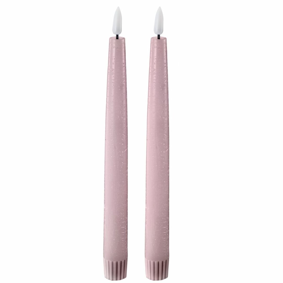 Produktbilde av Edelweiss LED Kronelys 2pk - Pastel Rose