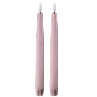 Produktbilde av Edelweiss LED Kronelys 2pk - Pastel Rose