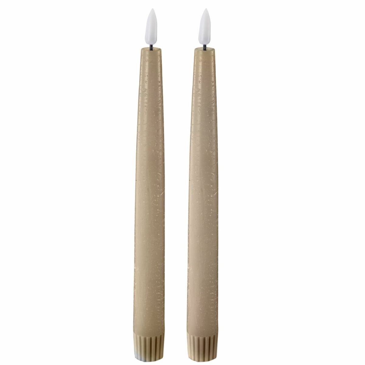 Produktbilde av Edelweiss LED Kronelys 2pk - Taupe