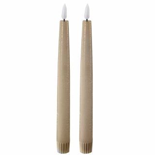 Produktbilde av Edelweiss LED Kronelys 2pk - Taupe