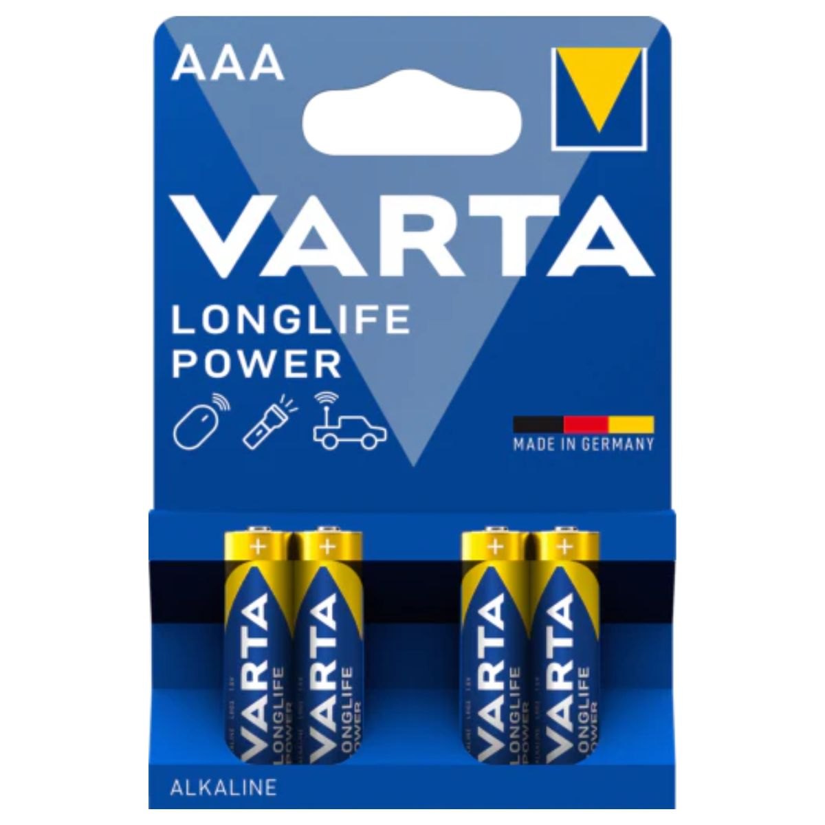 Produktbilde av Varta Longlife Power batteri 4pk - AAA