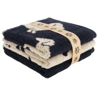 Produktbilde av Cawö We Love Dogs klut 3pk - Sort