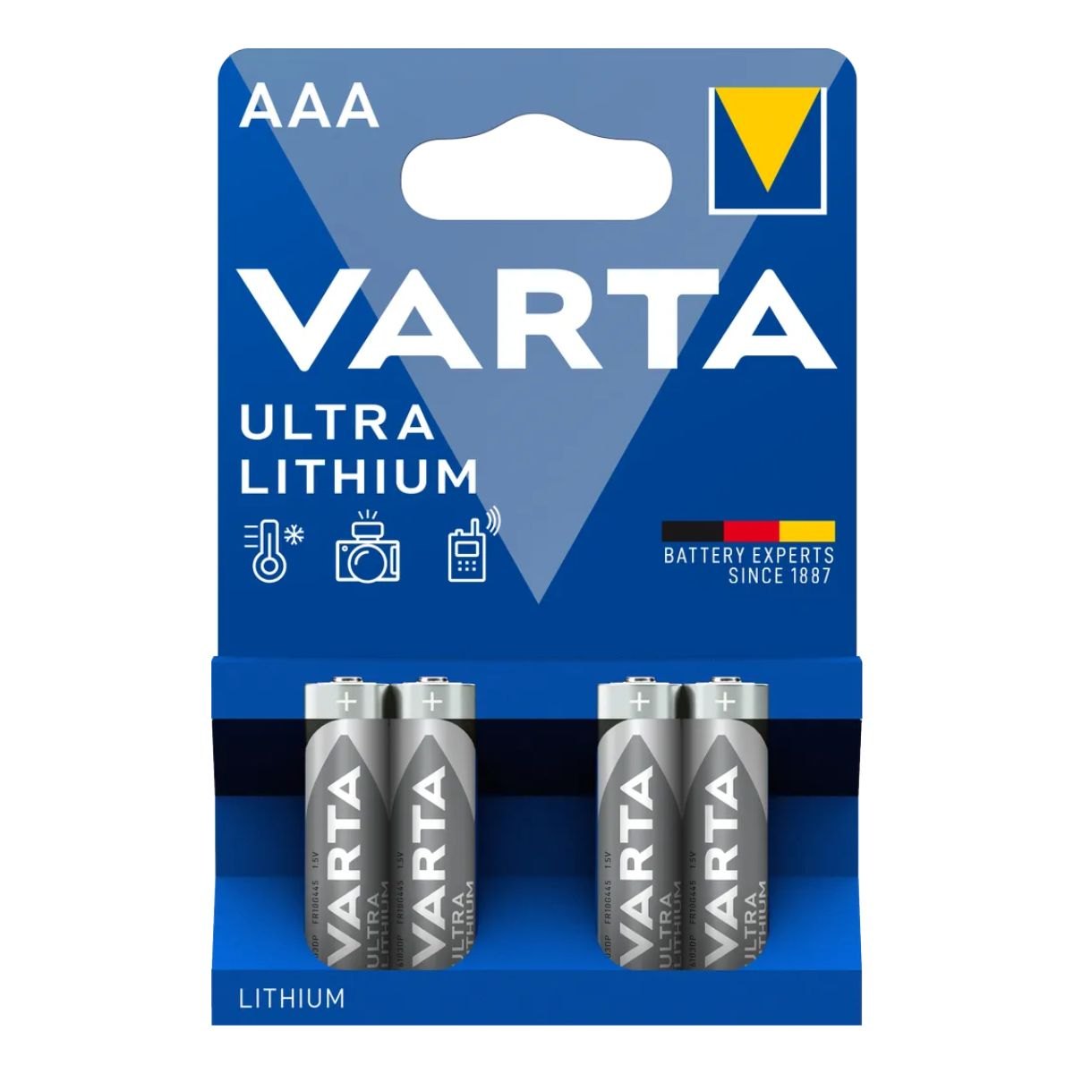 Produktbilde av Varta Ultra Lithium oppladbart batteri 4pk - AAA