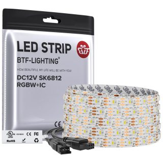 Produktbilde av BTF-Lighting SK6812 4-i-1 LED-stripe 60 LEDs RGB+WW IP30 - 5 meter
