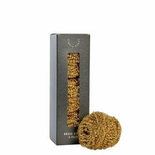 Produktbilde av Simple Goods Brass oppvaskskrubb - 3pk
