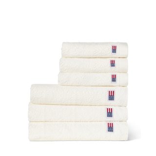 Produktbilde av Lexington Velurhåndkle med ornament - Snøhvit