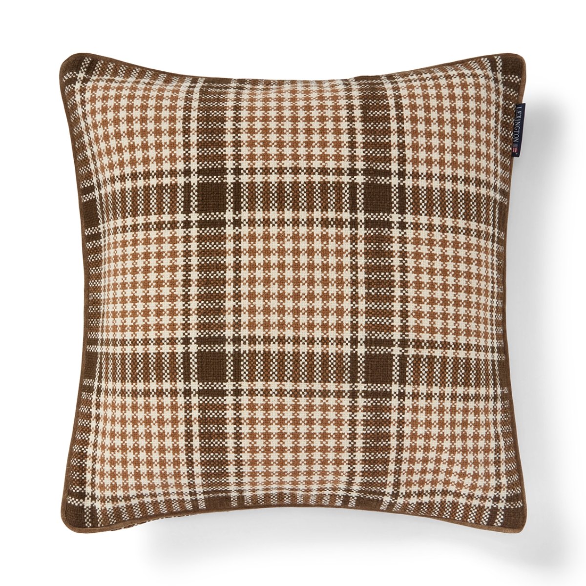 Produktbilde av Lexington Checked Recycled cotton putetrekk - Fudge
