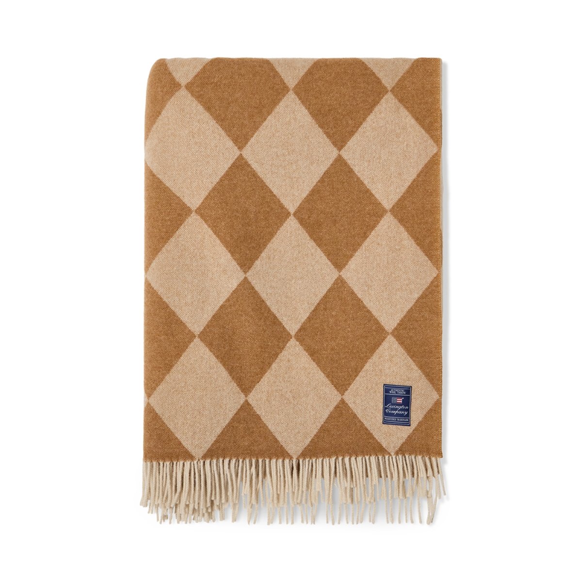 Produktbilde av Lexington Argyle ullpledd - Fudge