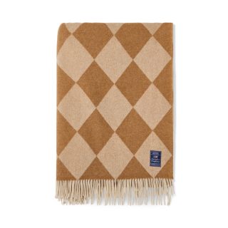 Produktbilde av Lexington Argyle ullpledd - Fudge