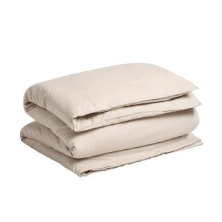 Produktbilde av GANT Stripete dynetrekk i sateng - Clay Beige