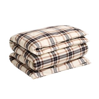 Produktbilde av GANT Flannel Check dynetrekk - Butternut Beige