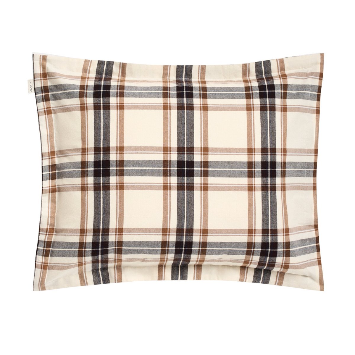 Produktbilde av GANT Flannel Check putevar - Butternut Beige