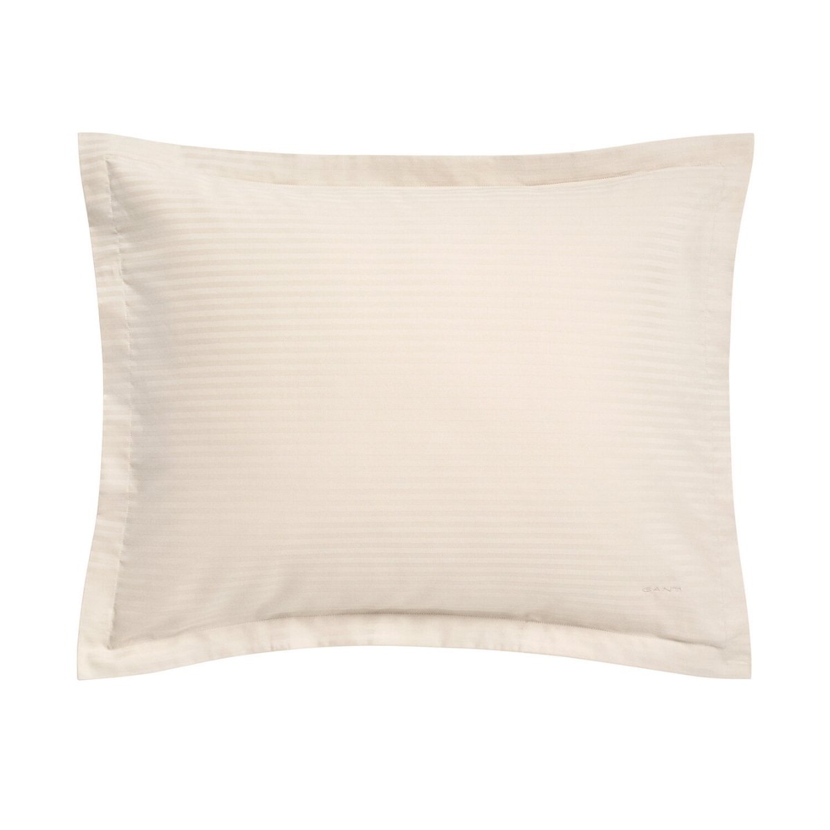 Produktbilde av GANT Stripete putetrekk i sateng - Clay Beige