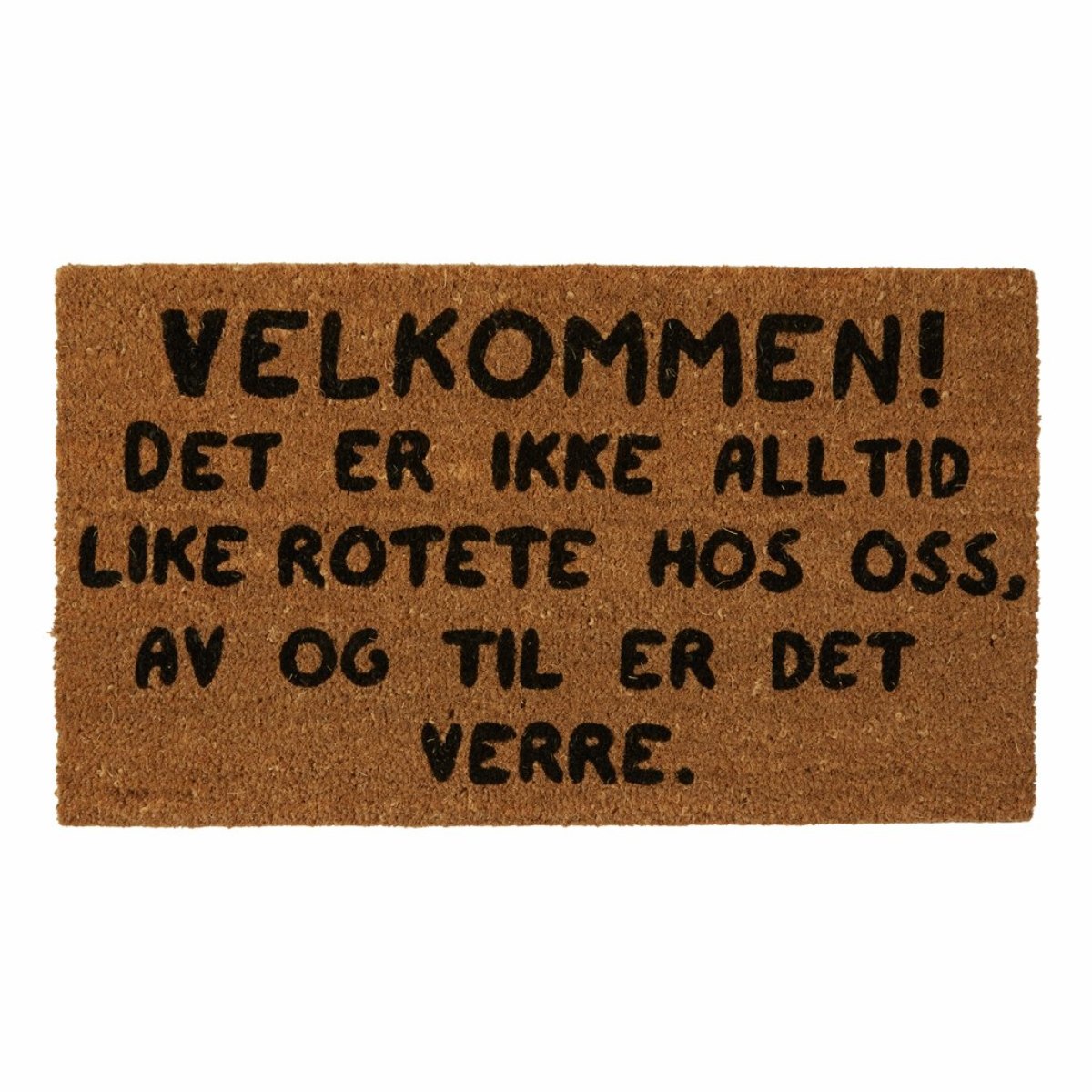 Produktbilde av Holmen dørmatte - Ikke alltid like rotete her