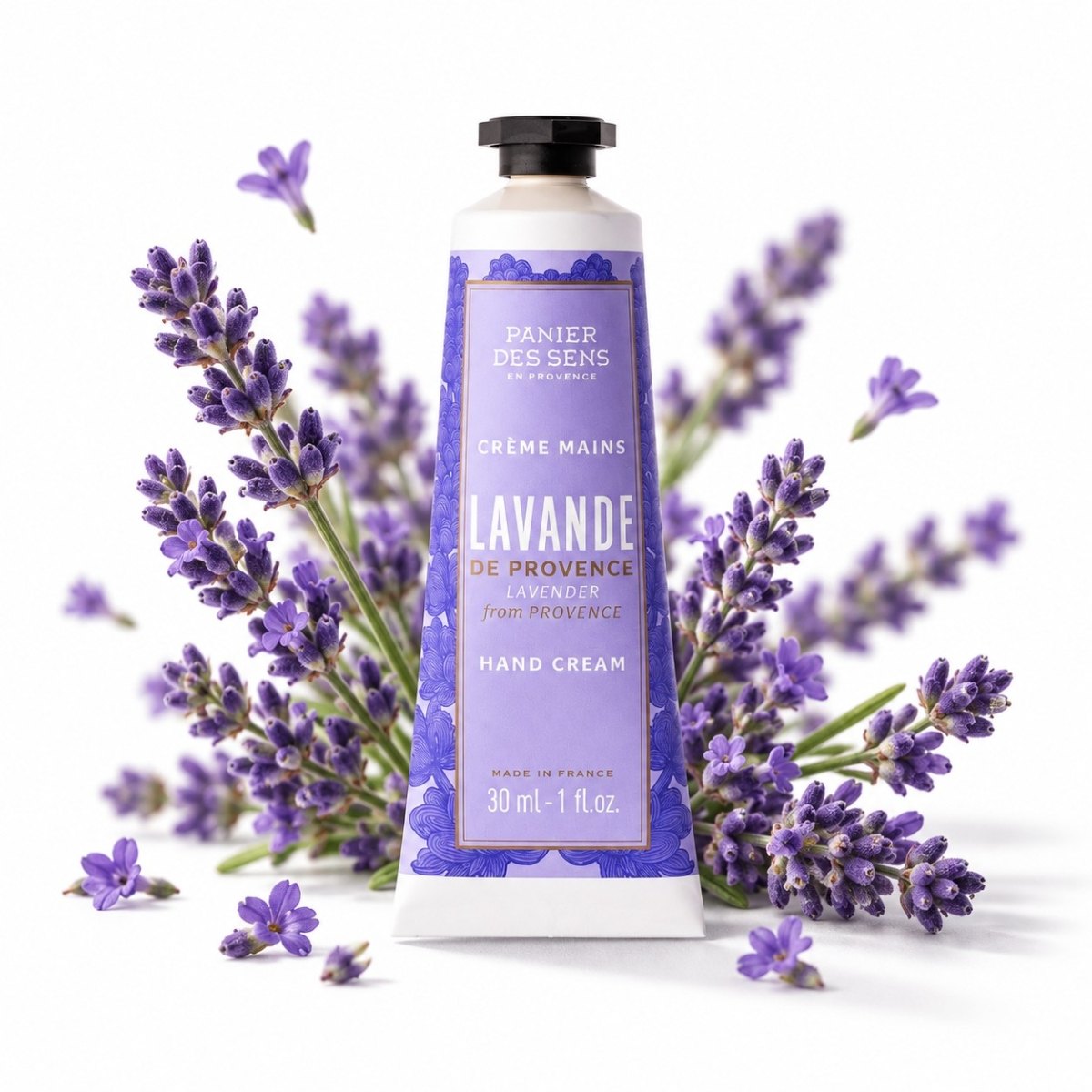 Produktbilde av Panier des Sens Iconic mini håndkrem - Lavendel