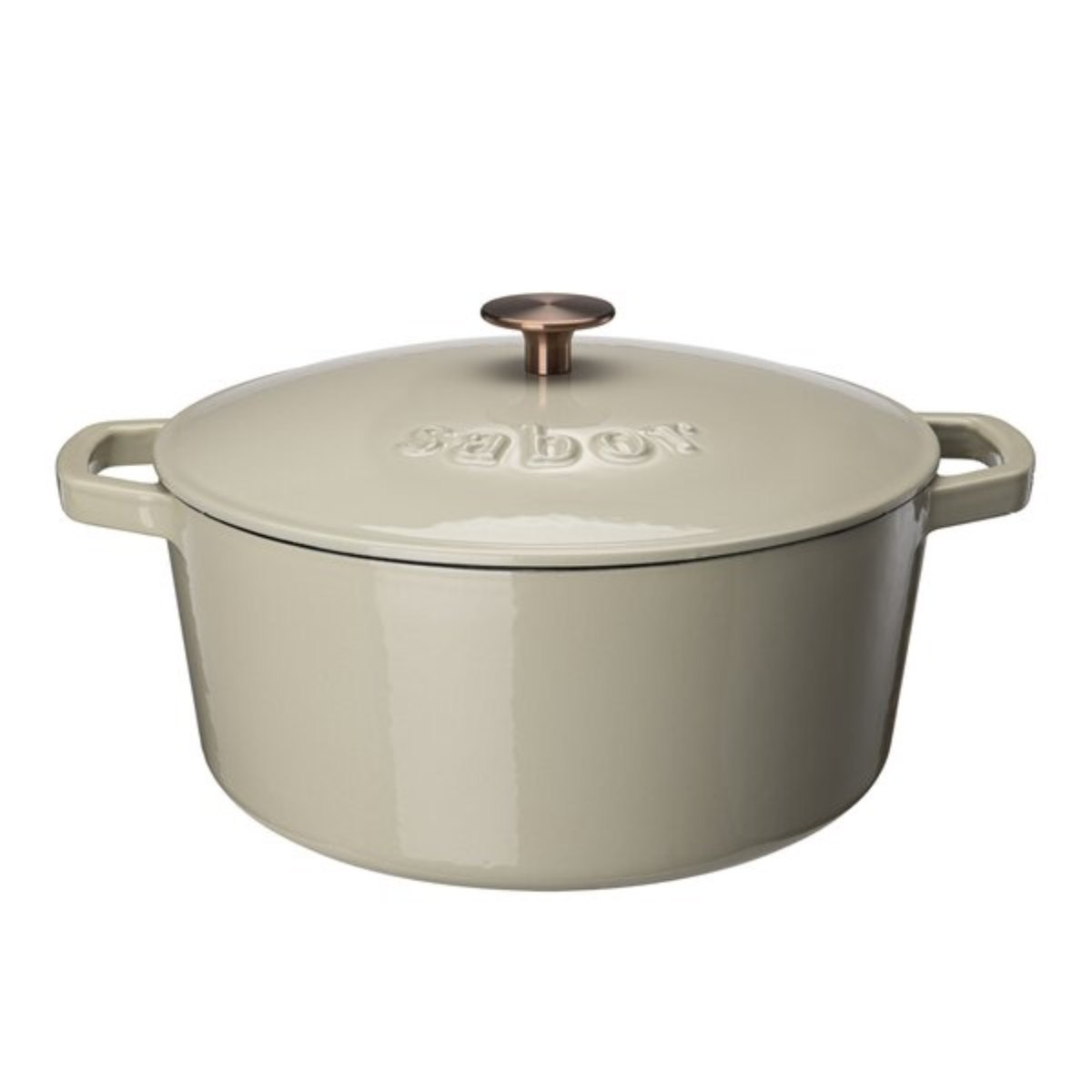 Produktbilde av Sabor Classic støpejernsgryte 6,7 liter - Warm Grey